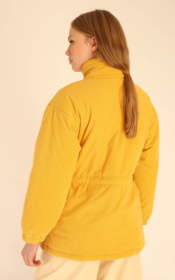 Pepaloves - Corduroy Zipped Coat Yellow